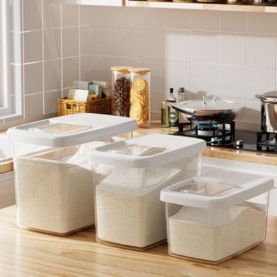 Moisture-proof Rice Grain Storage Box Transparent Cereal Container Creative Rice Bucket