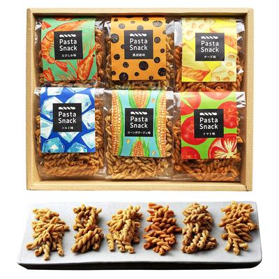 Sanshu Sohonpo Pasta Snack Knusprige Süßigkeiten Snacks (Geschenk 6 Beutel (Salz, Tomaten, Maissuppe, schwarzer Pfeffer, Garnelen, Käse))