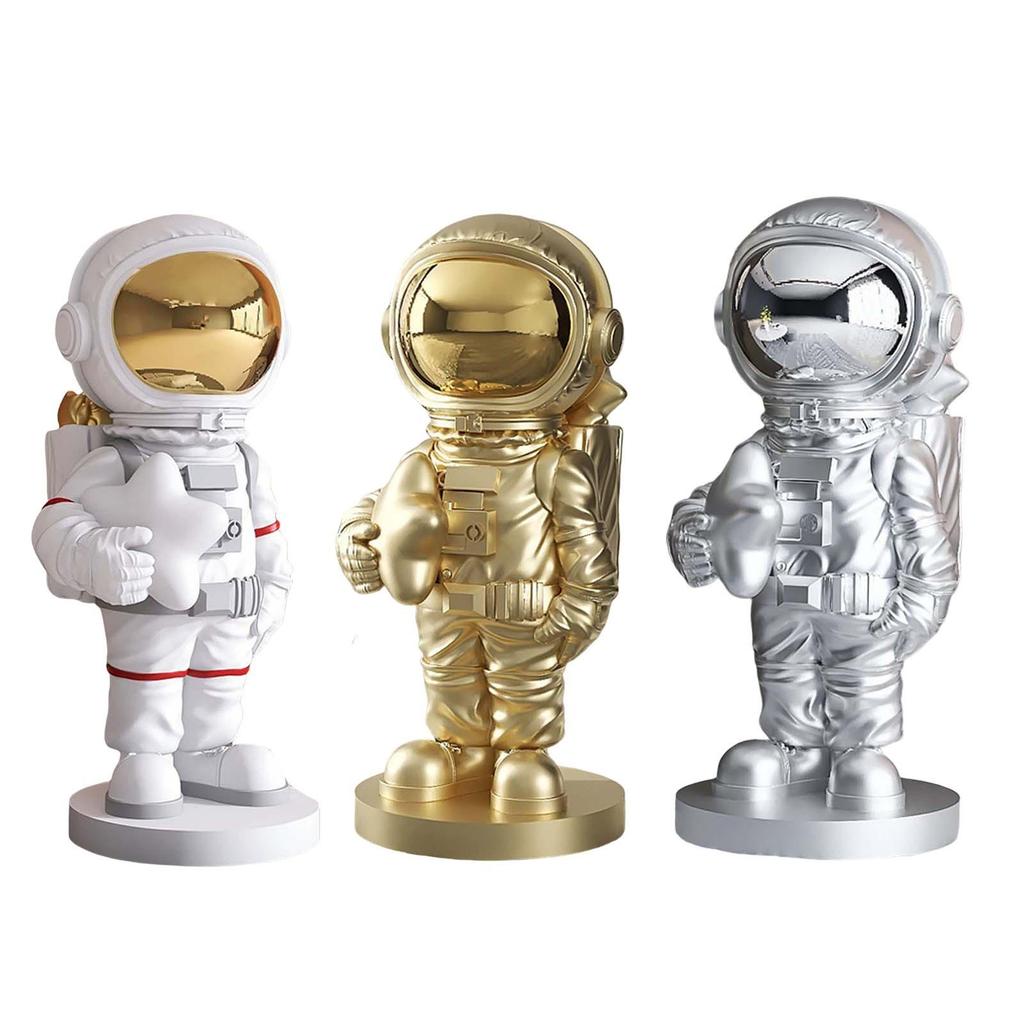 Astronaut Statue Outer Space Art Creative Collectible Crafts Gifts Spaceman
