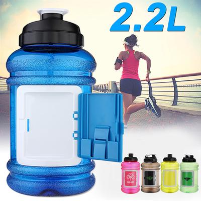 2.2L Large Big BPA Free Sport Gym Training Drink Water Bottle Cap Kettle Camping