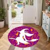 Witch Round Office Rug Perfect for Dining Room Study Room Kitchen Game Room Antislip Round Carpet Anime Office Decor Perfect Gift for Women Men