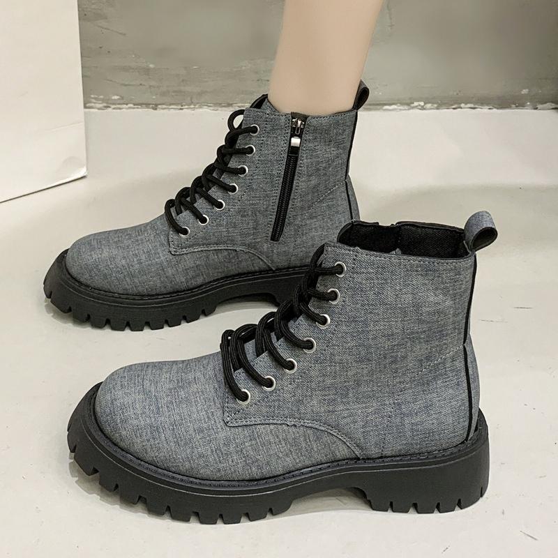 Fashion Autumn Oversized Women's Boots Fashionable Outdoor Thick Soled Anti Slip Retro Women's Short Boots High-quality Women's Shoes
