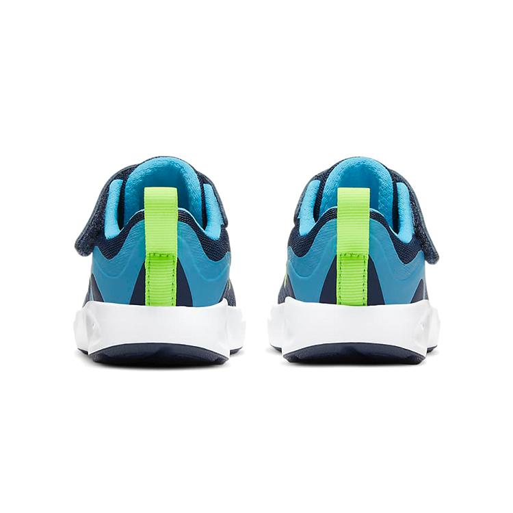 Nike Wearallday Slip Resistant Cushioning Abrasion Resistant Low top Toddler Shoes Blue Green Infant And Toddler CJ3818-400