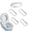 5PCS Silicone Toilet Seat Bumpers Shockproof Lid Pads Strong Adhesive Bathroom Protective Pads Replacement Parts Durable