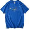 Solar System Starry Sky Printed Cotton ShortSleeve for Women and WoWomen  Summer Universe Interstellar Space Planets