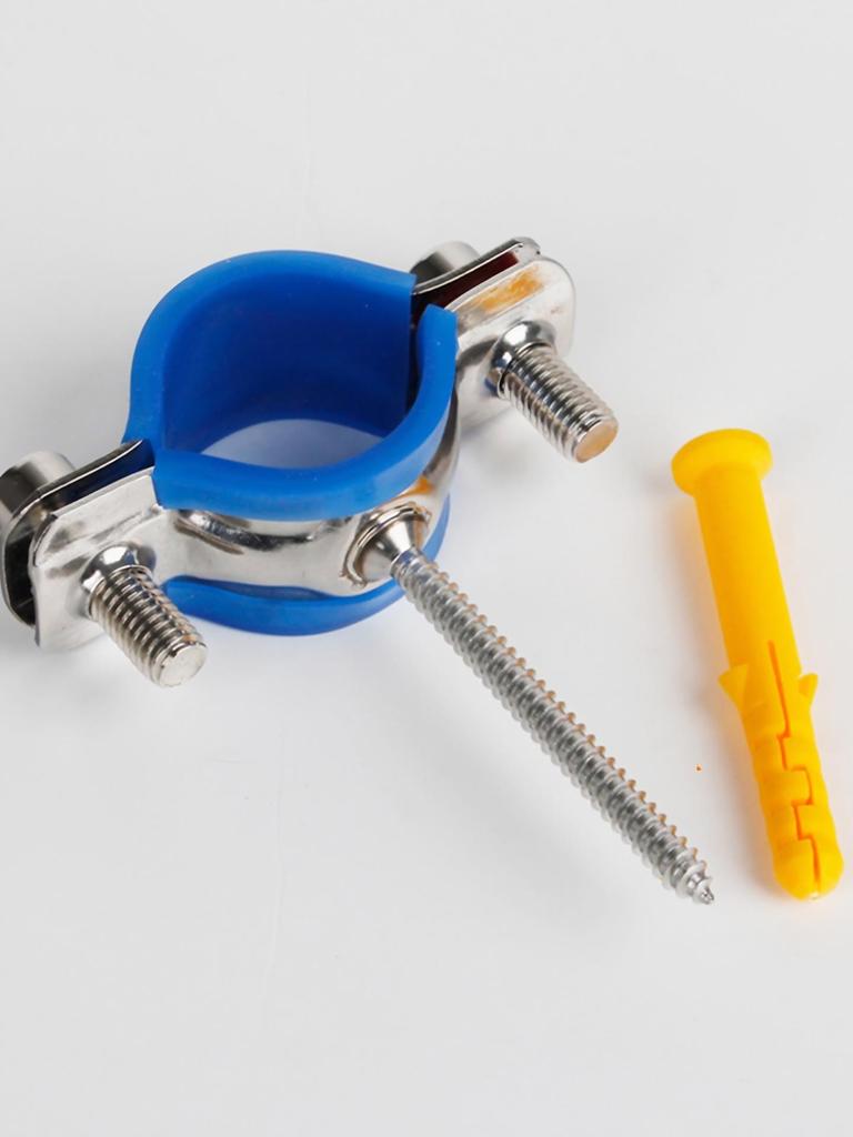 304 Stainless Steel Welded Pipe Bracket Clamp with Expansion Screw for PPR Water Pipes