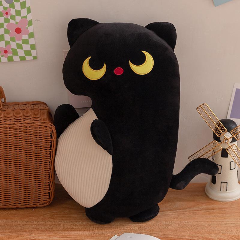 Cartoon Soft Crocodile Penguin Pillow Plush Toy Sofa Ornaments Cute Pink Pig Black Cat Doll Girl