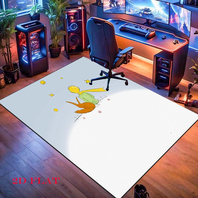 Little Prince Bloom Carpet Rug for Living Room Bedroom Home Sofa Decoration,Kids play Nonslip Floor Mat