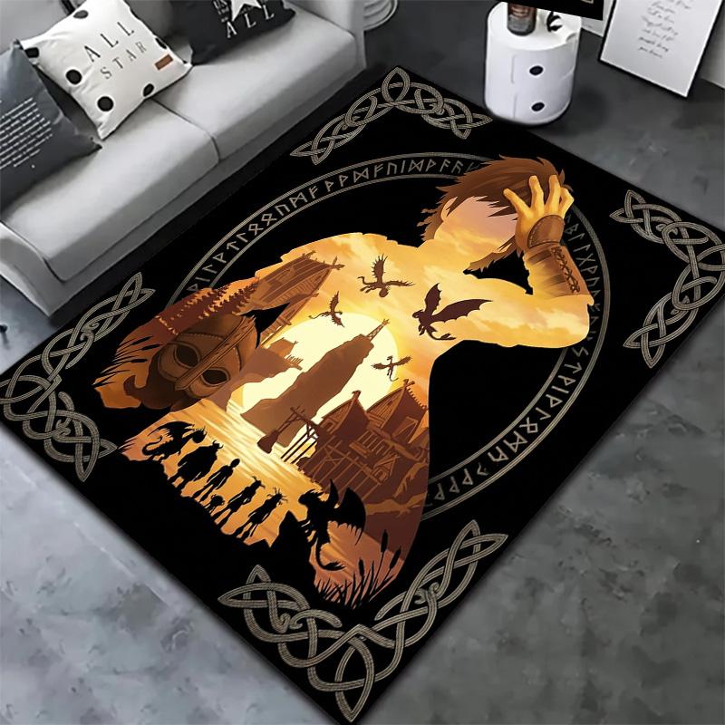 How Train Dragon Carpet Rug For Living Room Bedroom Home Sofa Decoration Kids Play Nonslip Floor Mat