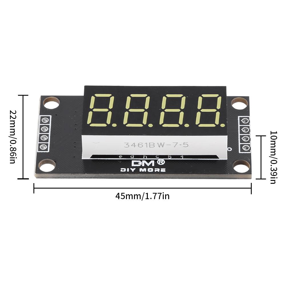 Modul LED displeje TM1637 7segmentový hodinový modul 0,36palcová digitální indikační trubice červená zelená modrá žlutá bílá digitální LED modul