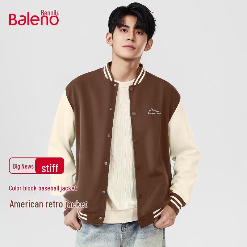 

Baleno Men s Street Style JPB Mountain Print Baseball Jacket 2XL