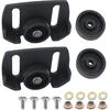 Rolling Skid Shoes 490-241-0038 Fits Most 2 and 3 Stage Snow Throwers with Plastic Wheels Hardware Kit