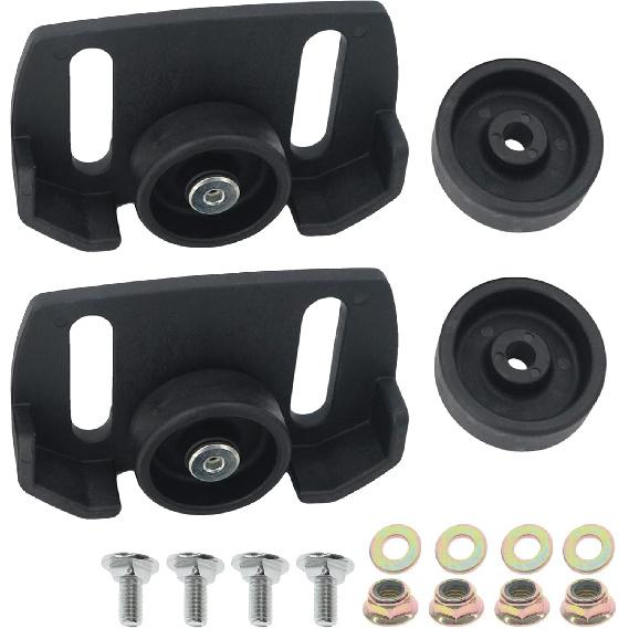 Rolling Skid Shoes 490-241-0038 Fits Most 2 and 3 Stage Snow Throwers with Plastic Wheels Hardware Kit