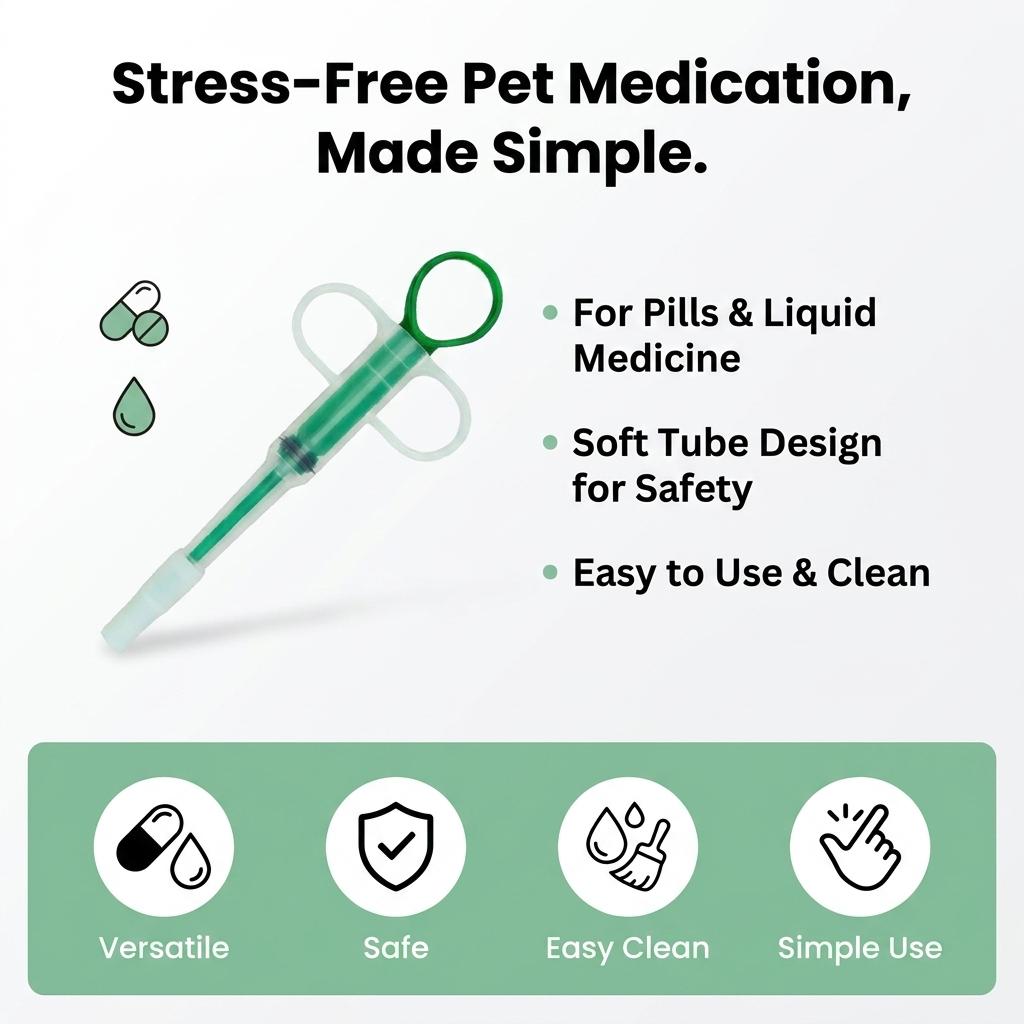 Pet Feeder Syringe Solid Liquid Universal Cat Dog Medication Tool