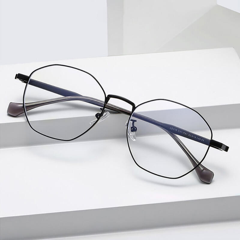 The Classic LD218 Blue Light Blocking Glasses Frame C1 Black BLACK