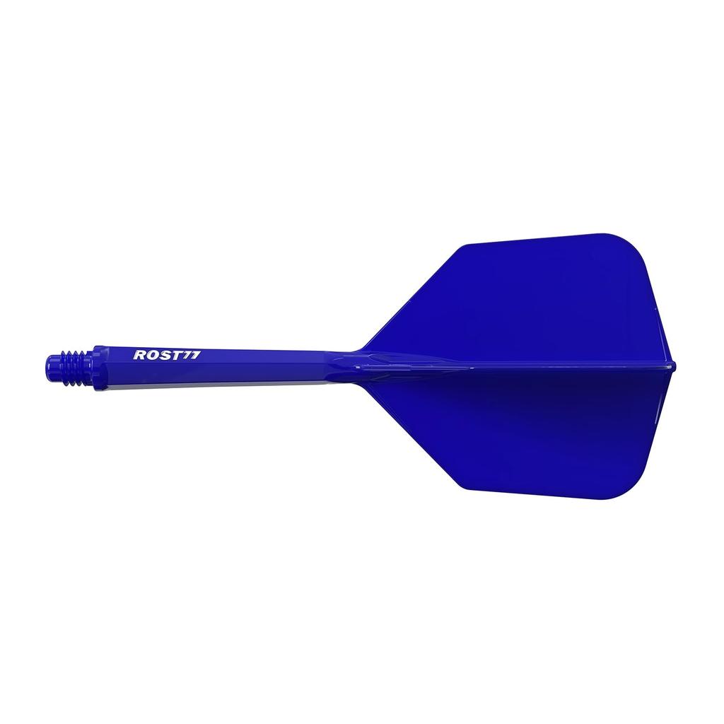 CUESOUL ROST 77 Integrated Big Wing Set of Blue White Large Flights, Shape, 3, Flights, Logo, (CS-77-3S-S)