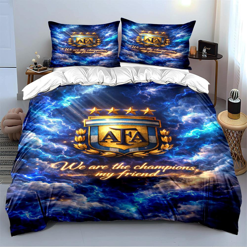Set Biancheria da Letto Logo Arsenal Copripiumino Copripiumino Federe Decorazioni per la Casa (1 * Copripiumino 2 * Federe, senza piumino)