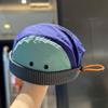 Japanese Retro Quick-Dry Color-Block 5-Panel Baseball Cap with Sun Protection for Outdoor and Mountaineering