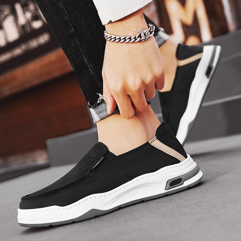Men's Breathable  New Lazy Shoes Men's Casual Shoes Anti-slip Wear-resistant Work Shoes Soft   Versatile Daily Loafers