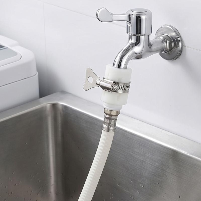 Mehrzweck-Wasserhahnadapter Wasserhahn-Kupplung Wasserhahnanschluss Gartenschlauch Rohrverschraubung für Haushalt und Garten