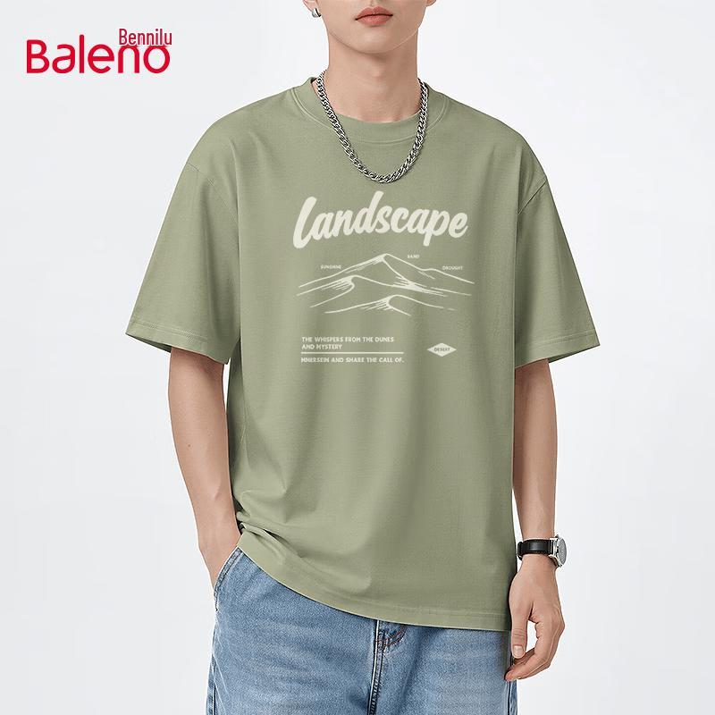 Baleno Men s Cotton Oversize Short Sleeve T-Shirt 2XL