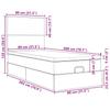 Ottoman Bed with Mattress Dark Blue 80x200 Cm Velvet
