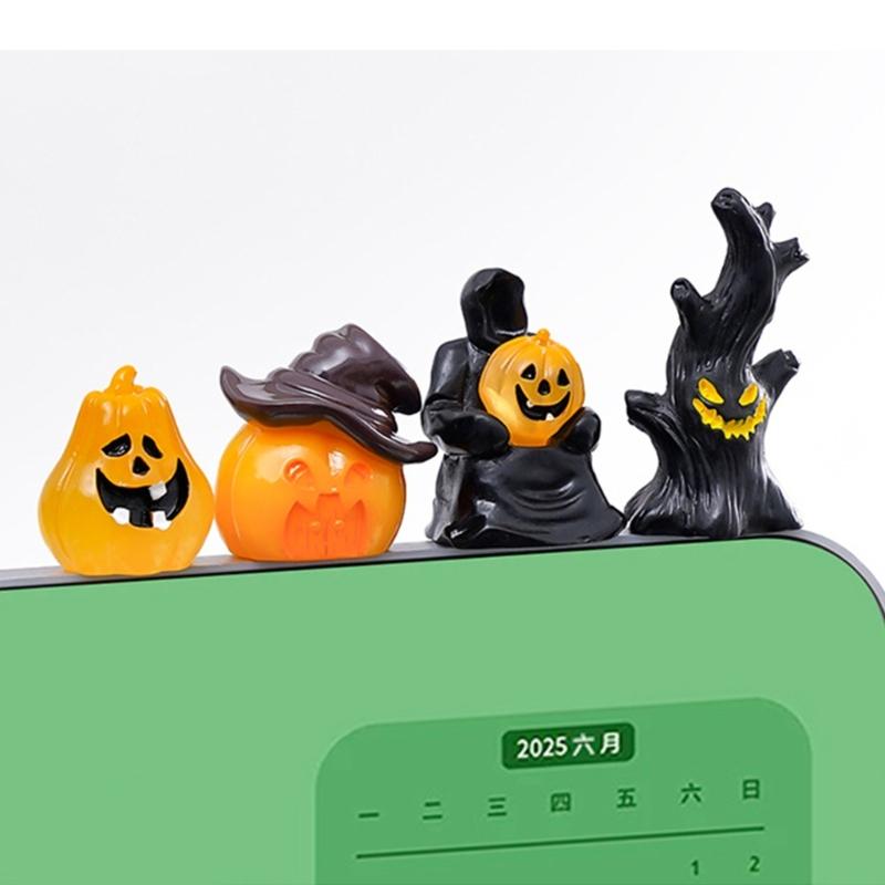 13PCS Halloween Figurine  Landscape Desktop Decoration Set Miniature  Ornament Resin Crafts For Party Home
