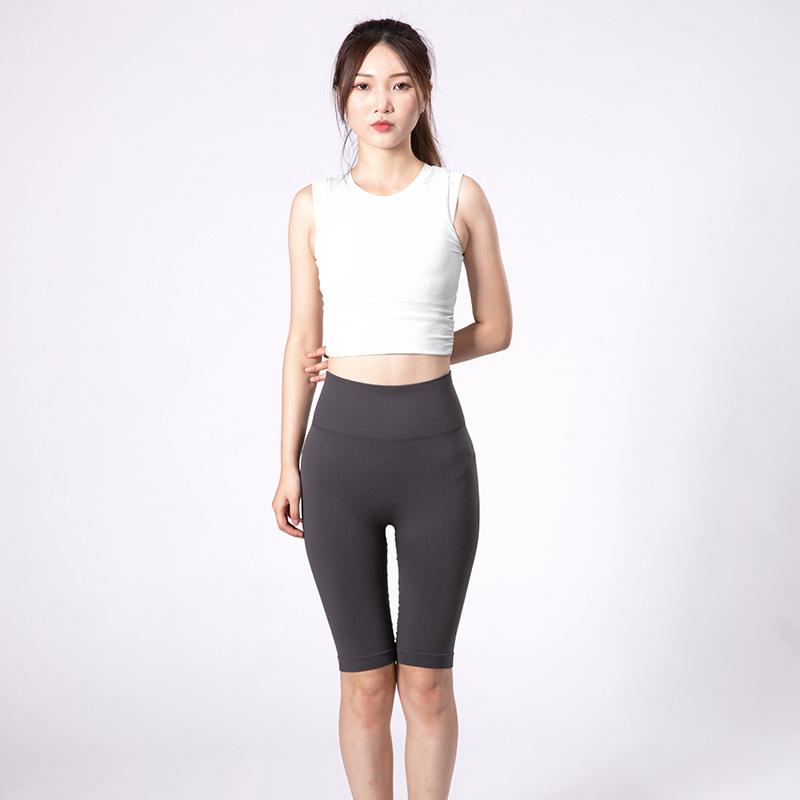 Five Point Sports Yoga Pants For Women, Nude Peach Hip Shorts, Cycling, Running, Fitness Shorts For Women