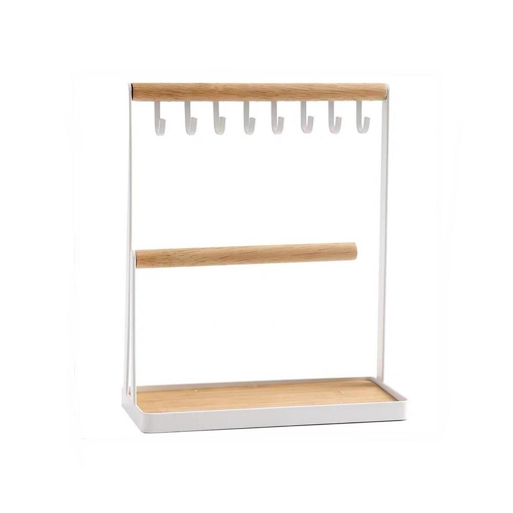 2-Tier Design Jewelry Display Frame Hanging T-shaped Holder Jewelry Display Rack  Jewelry Organizer
