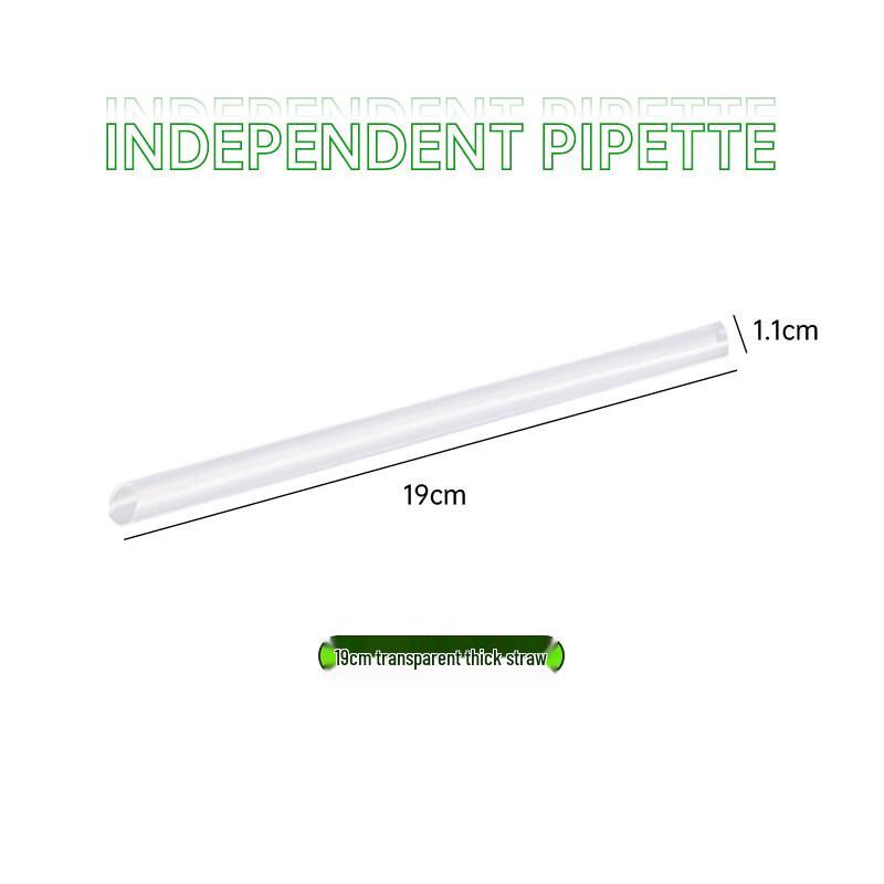 ZISIZ Individually Wrapped Black Plastic Straws