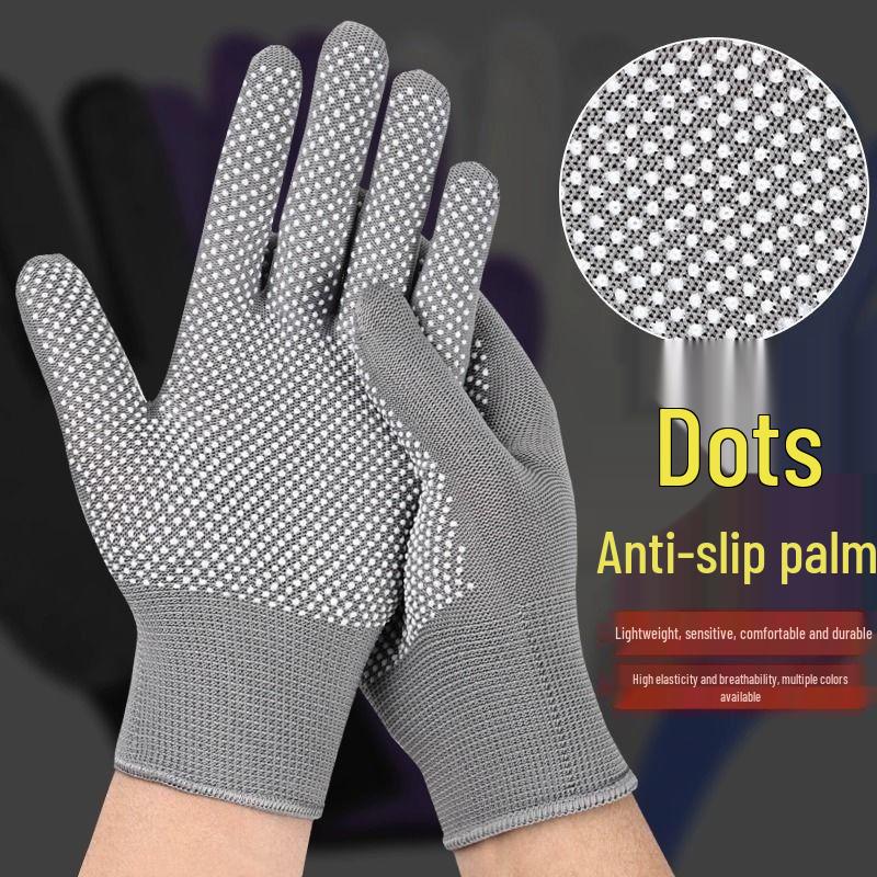 

Non-Slip Wear-Resistant Summer Gloves: Breathable Nylon Sun Protection for Men & Women, Ideal for Construction, Packing, and Maintenance Work