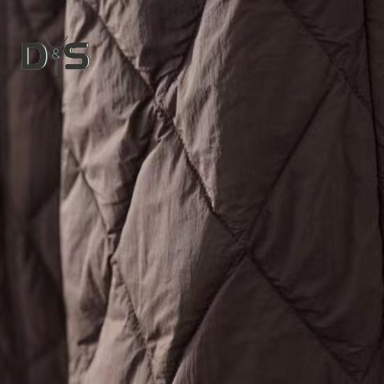 Damskie spodnie zimowe W pasie Wyściełane grube, jednokolorowe Luźne, miękkie, ciepłe kieszenie Rombowa tekstura Retro Casual Do kostek Damskie spodnie jesienne