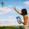 Kite Flying Reel, Kite Wheel, 18cm, with 350m Line, Kite Line Winder, Rotating Reel, Kite Flying Reel, Hand Fishing, Boat Fishing, Long-Term Use,