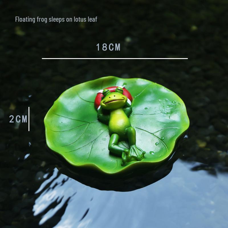 Travel Frog Zen Ornament - Resin Decor Gift for Office and Home