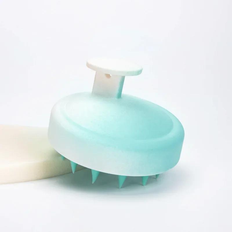 Silikon Shampoo Pinsel Kopf Kopfhaut Massage Kamm Haar Waschen Kamm Körper Massage Pinsel Bad Dusche Pinsel Salon Friseur Werkzeug