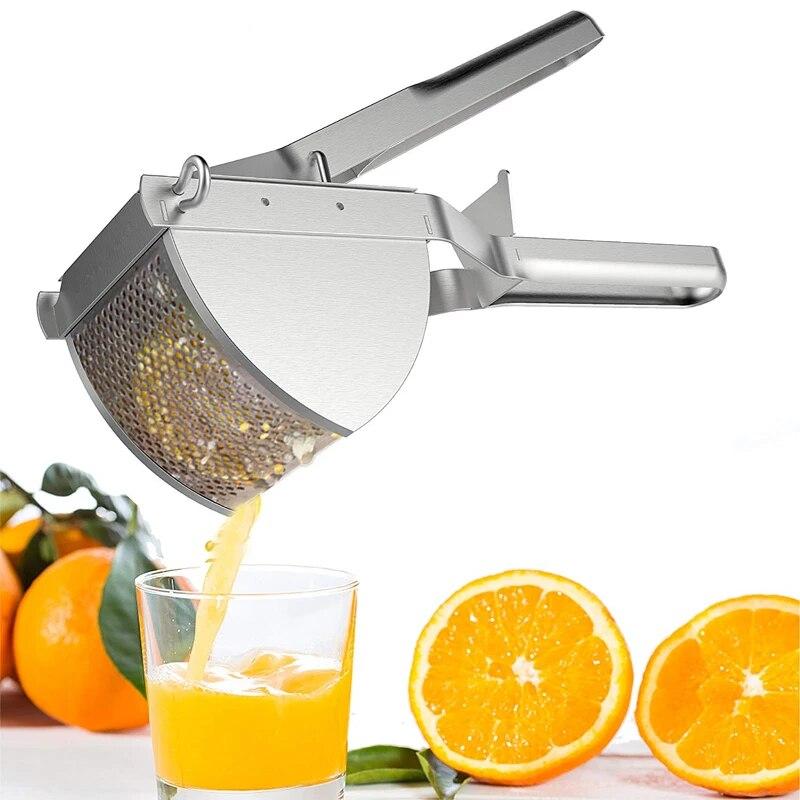 Potato Ricer Stainless Steel Potato Masher Heavy Duty Potato Ricer Masher For Baby Food Fruit Vegetable Juicer
