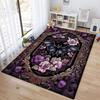 Black Cat Floral Garden Carpet Is Suitable For Living Room And Bedroom Doormats Office Balcony Decorative Carpet A11
