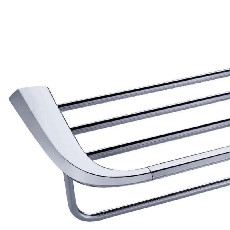 cmaos Chrome Stainless Steel Bathroom Towel Rack