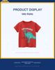 Tecknad dinosaurie Sommar 2025 Barn Koreansk Kortärmad T-shirt för Pojkar
