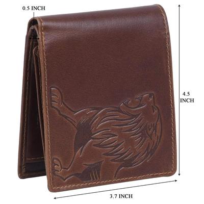 Leo Caramel Brown Leather Wallet for Men
