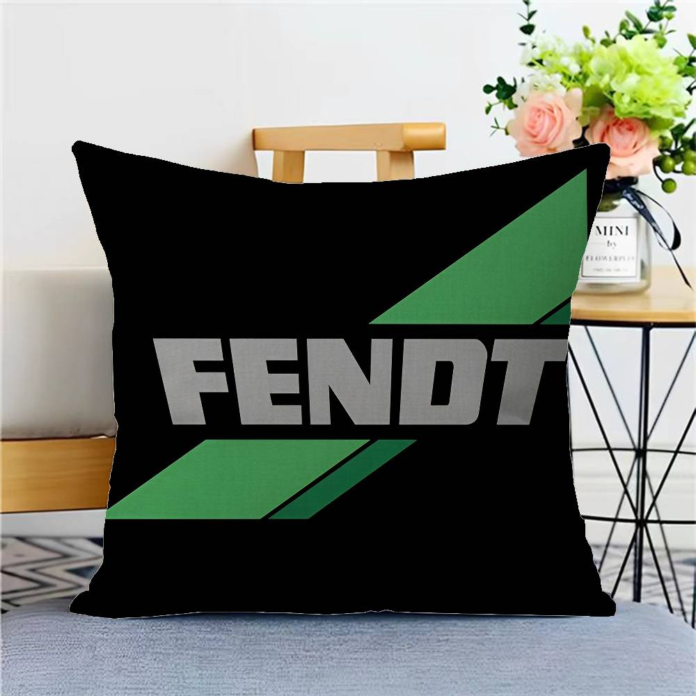 Farming Tractor Fendt Pillowcase Toon Gift Cushion Cover Bedroom Home Sofa Chair Seat Decor Pillow Case