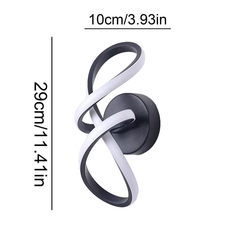 Hallway Light Modern Ceiling Light Indoor Lighting Interior Three-Color Variable Spiral Lamp Living Room Decoration Energy