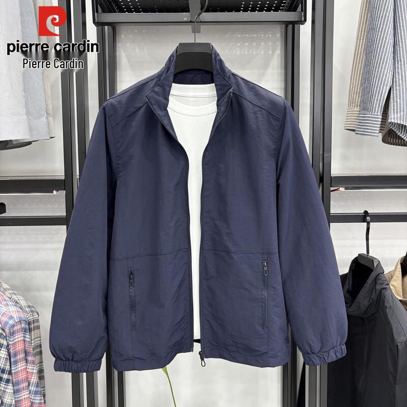 Pierre Cardin Men's Minimalist Stand-Collar Casual Jacket