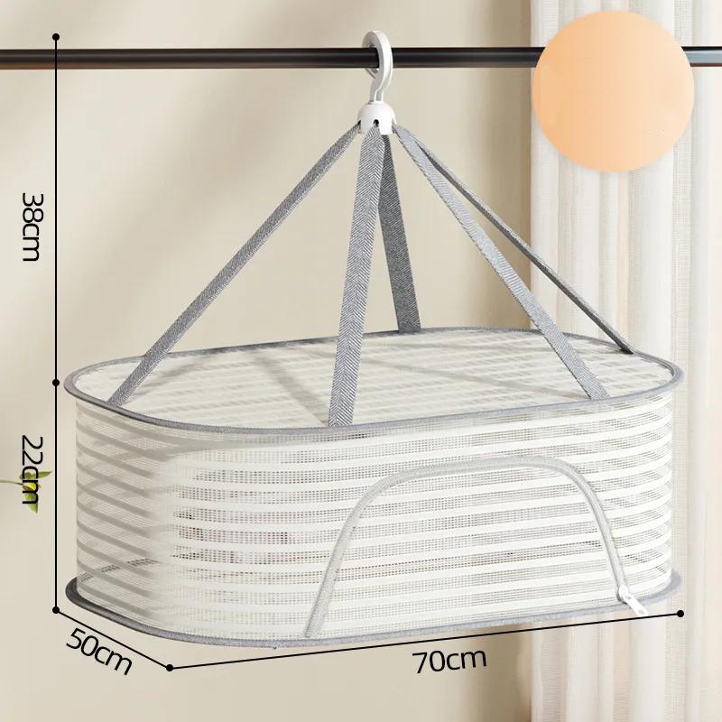 Single Layer Windproof Clothes Drying Basket Underwear Socks Drying Net Special Clothes Drying Net Bag for Woolen Sweaters