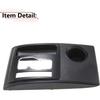 RLB-HILON Black Center Console Shifter Bezel Gear Shift Panel Cover Cup Holder Trim Compatible With Toyota Tacoma 2005-2015