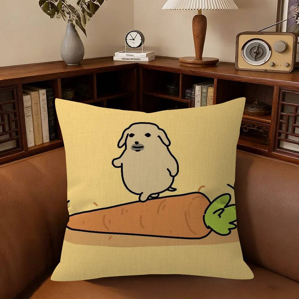 Funny Anime Meme N-Nudaeng Dog Personalized Pillow Dust Cover Bedroom Kids Party Decoration Pillowcase Birthday Children Gift
