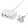 120W Gan Charger Multi Ports Fast Charger Desktop Charging Station Usb Type C Pd Phone Charger Adapter For Ipad Laptop Tablet