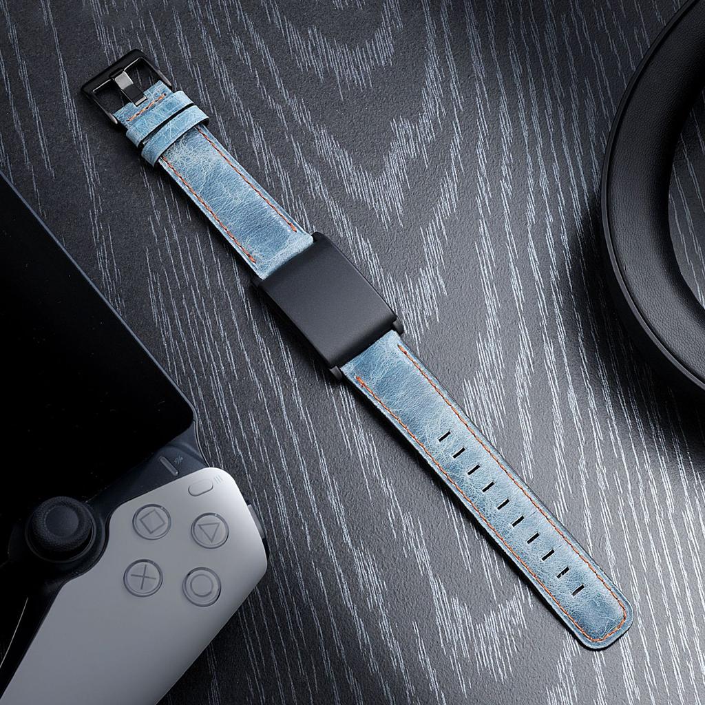 WHOOP 4.0 Compatible Leather Band Vintage Style Replacement Strap Premium Wristband Smart Fitness Accessories