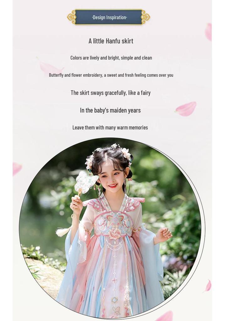 Girls' Hanfu 2026: Spring/Autumn Fairy Ruqun Tang Suit Princess Dress - Chinese Style Performance Costume