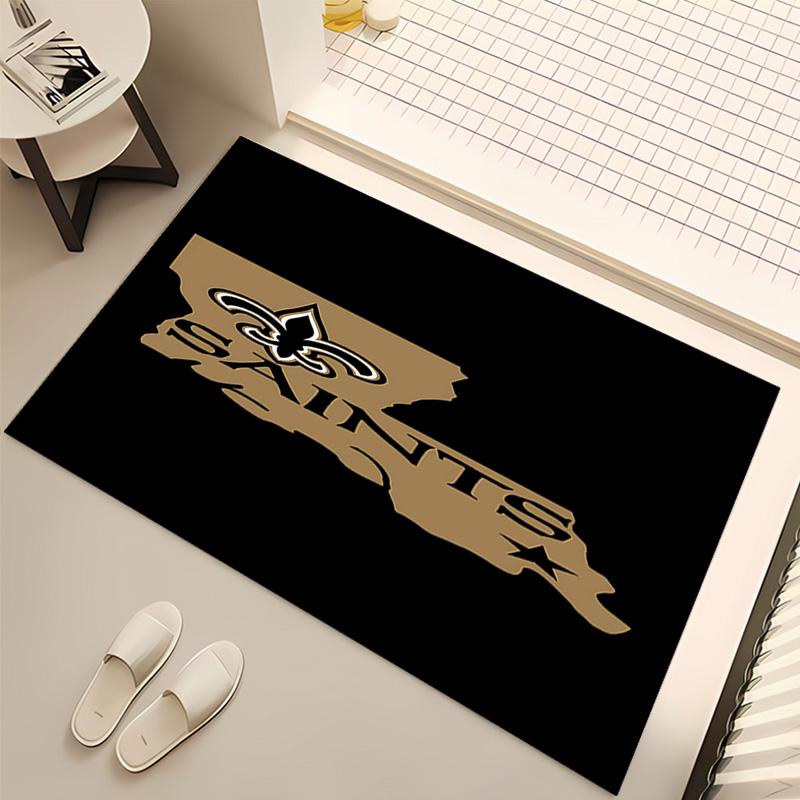 New Orleans Saints logo Print Area Rug - Soft,Washable Non-Slip Indoor Mat,Living Room,Home Office Decorative Rug
